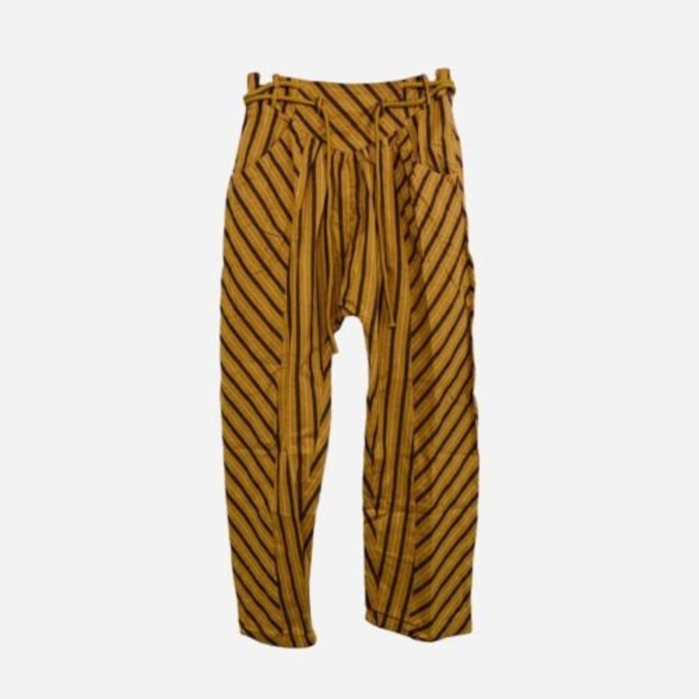 Listicle Womens Pant Size S Full High Rise NEW Baggy Drawstring Easy Stripe